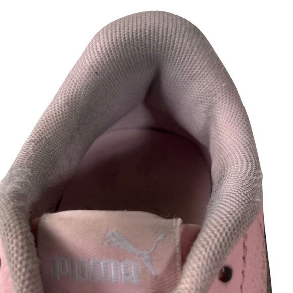 Puma Sneakers Girls Size 4.5 Pink White Casual Lace-Up Shoes - Picture 10 of 11